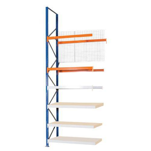 KIT SUIVANT+GRILLE ANTICHUTE HYBRID 4500X1825X750 NIV 4+2 - MANORGA