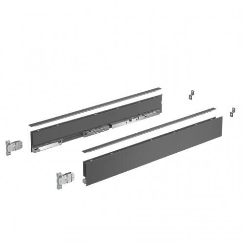 KIT TIROIR - HAUTEUR 77 MM - L550 MM - ANTHRACITE - AVANTECH YOU HETTICH