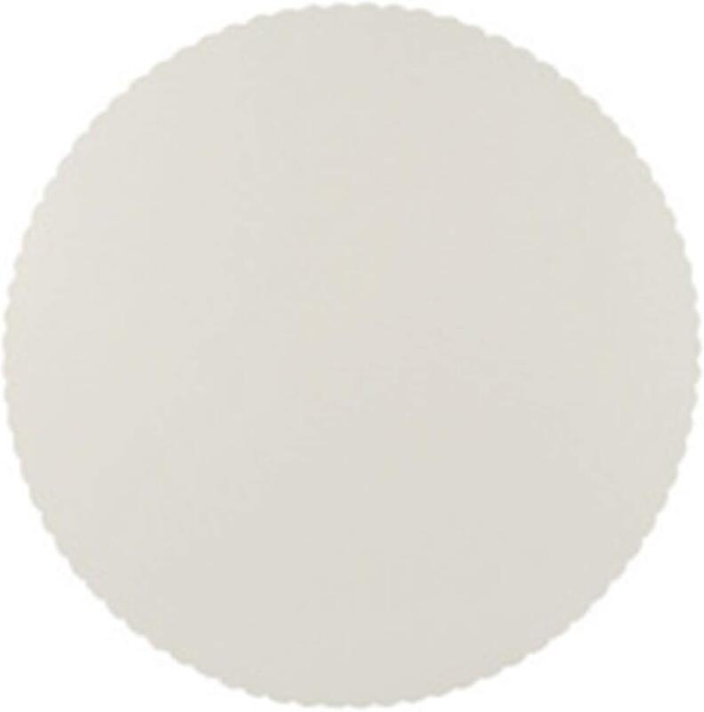 Lot de 6 sous-tartes, rond, diam. 280 mm, en carton blanc - 4002911817230_0