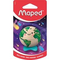LOT DE 9 - TAILLE-CRAYON PLANET, MÉTALLIQUE, CARTE BLISTER