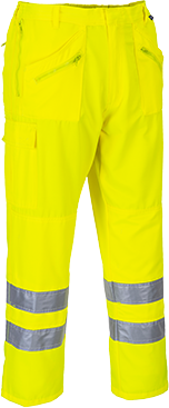 Pantalon hi-vis action  jaune e061, m_0