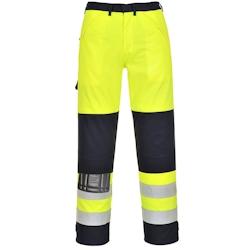 Portwest - Pantalon de travail haute visibilité multirisques Jaune / Bleu Marine Taille S - S jaune FR62YNRS_0