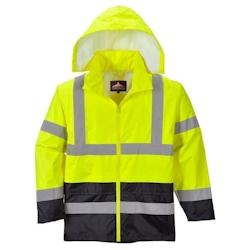 Portwest - Veste de pluie bicolore ventilée dans le dos HV Jaune / Noir Taille M - M jaune 5036108266852_0