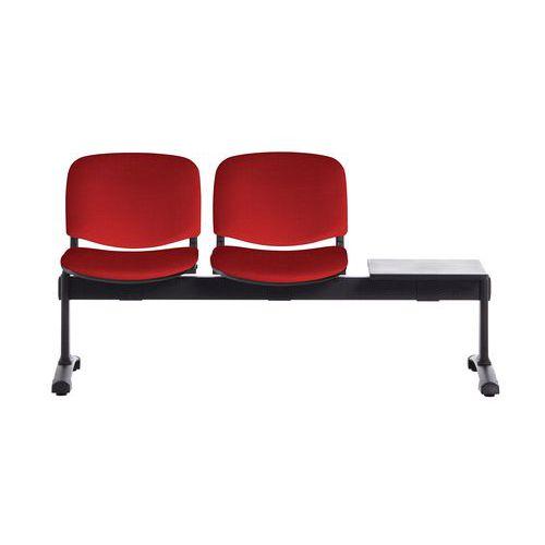 POUTRE AGORA 2 PLACES AVEC TABLETTE T ISSU ROUGE - LINEA FABBRICA