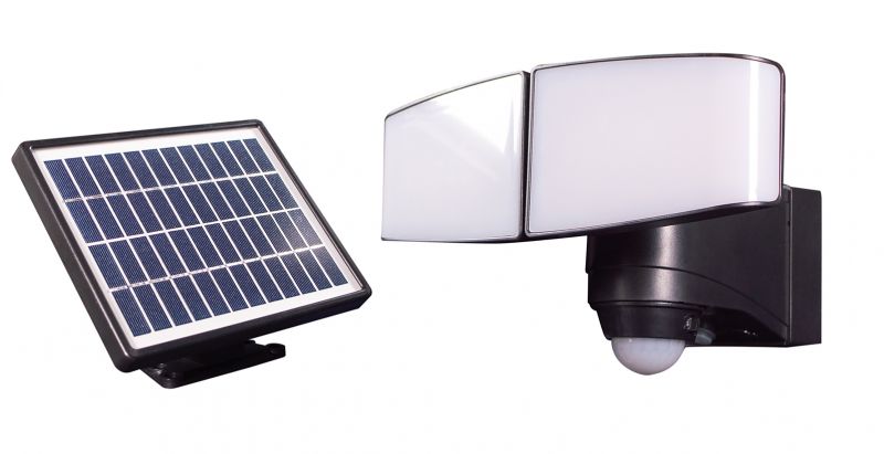 Projecteur LED solaire - Tibelec - 10W - Panneau solaire déporté et détecteur infrarouge - Réf 71197420_0