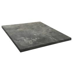 Restootab - Plateau 90x90 decor pierre metallisee - gris Bois manufacturé PL-9090M-P.METAL_0