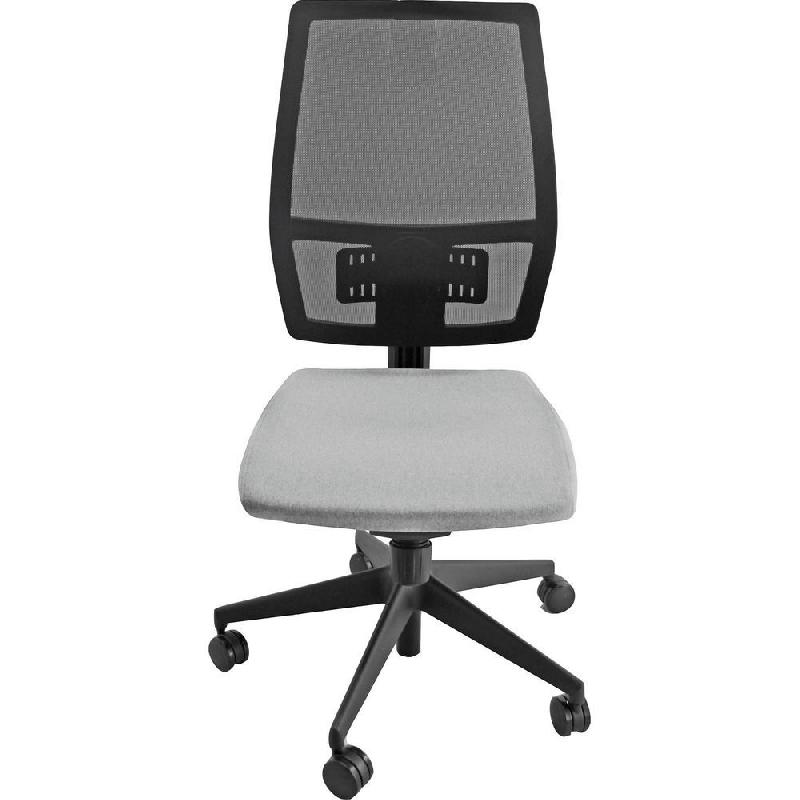 SIEGE DE BUREAU MELANIA - MAILLE FILET / TISSU GRIS