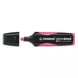 STABILO SURGLIGNEUR GREENBOSS, 83% DE MATIÈRE RECYCLÉE, COLORIS ROSE