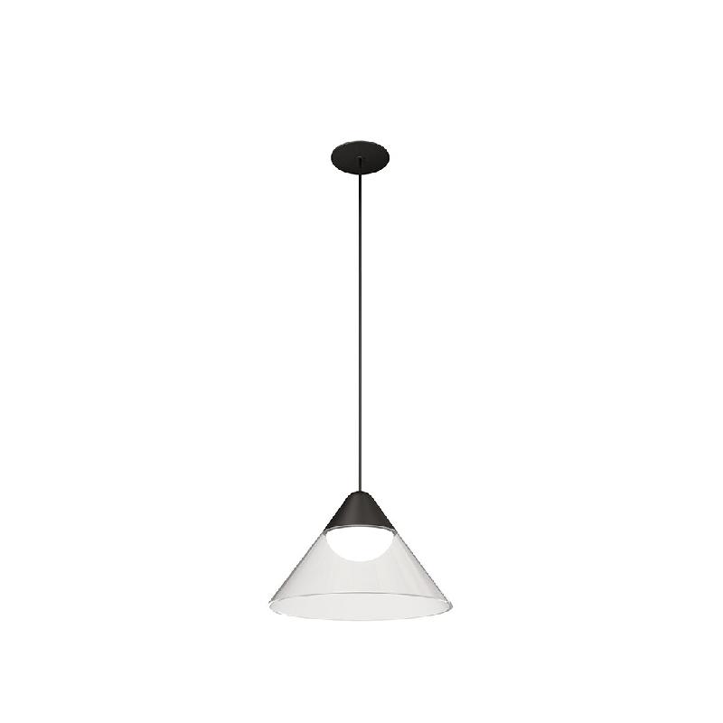 Suspension LED Ark Beneito & Faure 6W 3000K 90º Noir/Gris, Design conique pour intérieurs - Éclairage élégant - blanc 8436590203736_0