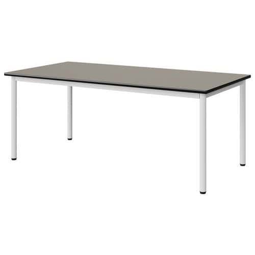 TABLE MALIBU 160X80 T4 4P STR ANTIB GRIS U727/NOIR BLC 9016