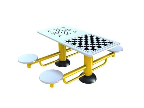 Table publique - Table d'échecs et petits chevaux - Modèle TBCHII_0