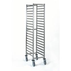 Tournus Equipement Chariot à glissières gastronorme 20 niveaux espace 77 mm Tournus - 804209 - gris inox 804209_0