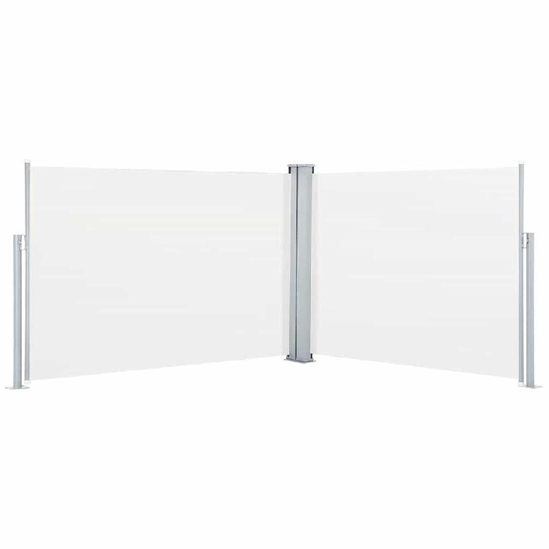 VidaXL Auvent latéral rétractable Crème 120 x 1000 cm Modèle Boréal Évasion - beige 48479_0