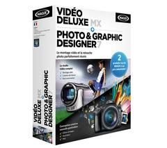 VIDÉO DELUXE MX + PHOTO & GRAPHIC DESIGNER 7 WINDOWS, ENSEMBLE COMPLET, SUPPORT: DVD, FRANÇAIS