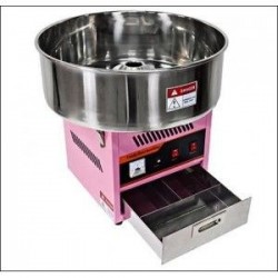 Wi CC-01 - Machine à barbe à papa professionnelle - Réceptacle inox - Bac démontable - Dimensions : 520x520x500 mm_0