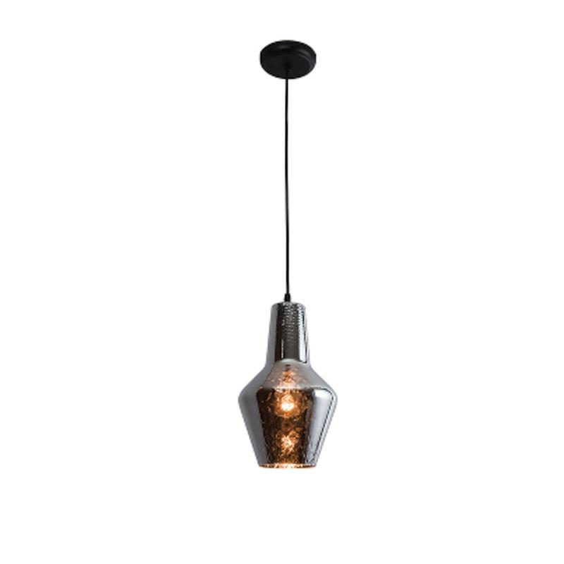 ZAMBELIS SUSPENSION 17055 EN VERRE, CHROMÉE Ø 17 CM