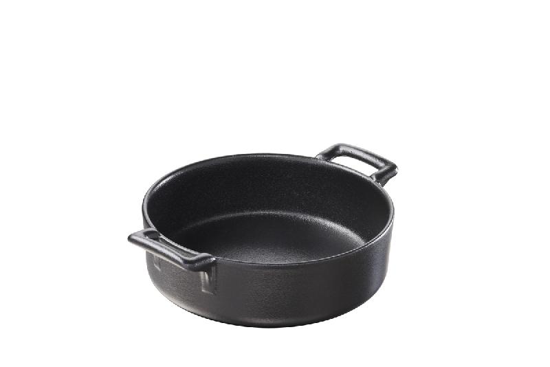 CASSOLETTE ROND NOIR PORCELAINE Ø 15 CM BELLE CUISINE REVOL