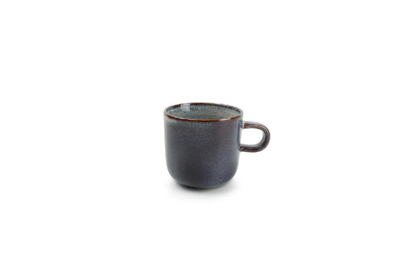 TASSE À THÉ ROND BLEU GRÈS 22 CL Ø 7,8 CM DUNA