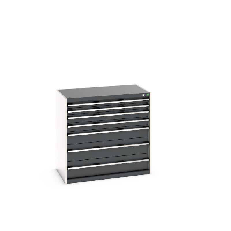 Armoire à tiroirs cubio SL-10610-7.2 - 7 tiroirs 200 kg - Réf : 40021030_0