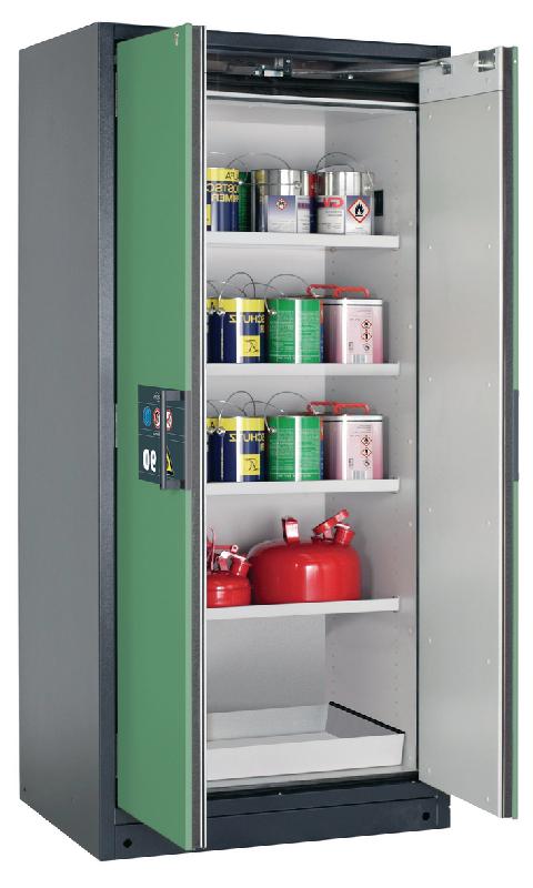 ARMOIRE SÉCURITÉ Q-PEGASUS-90 Q90.195.090.WDAC GRIS/VERT - MANUTAN COLLECTIVITÉS