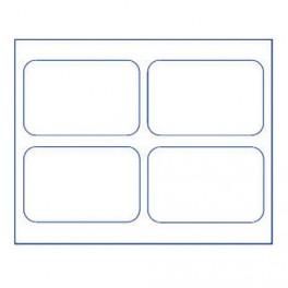 AVERY BLOC DE 100 ÉTIQUETTES MULTI-USAGE BLANCHES 45X30MM, 4 PAR FEUILLE, ENLEVABLES 5060