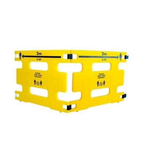 Barrière de chantier mobile et modulable en polyéthylène rotomoulé - Hauteur 800 mm - Handigard-80_0