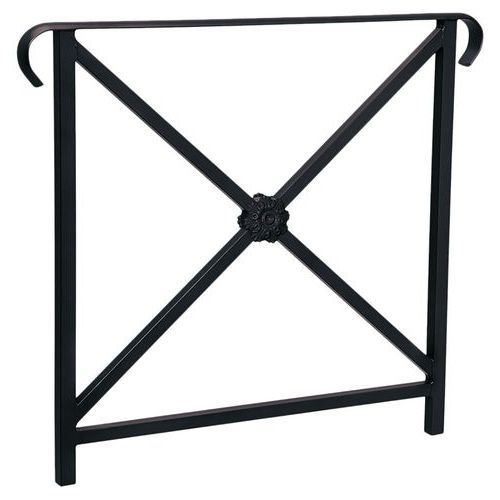 BARRIÈRE HÉRITAGE ROSACE 80 CM DOUBLE CROSSE - NOIR 9005 - PROCITY