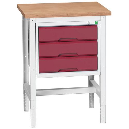 BOTT 1 DESSERTE HAUTEUR RÉGLABLE AVEC TIROIR VERSO - BOTT