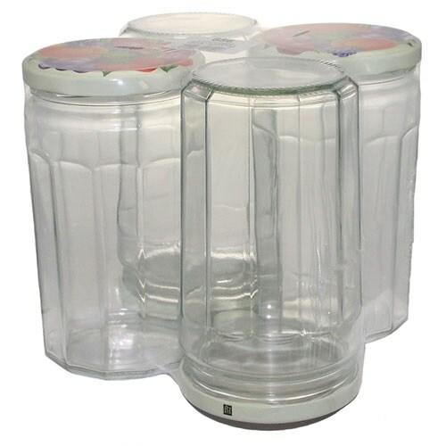 BOUCHONNERIE JOCONDI Pack 4 confituriers 645ml couvercle décor fruits - 035-1059540_0