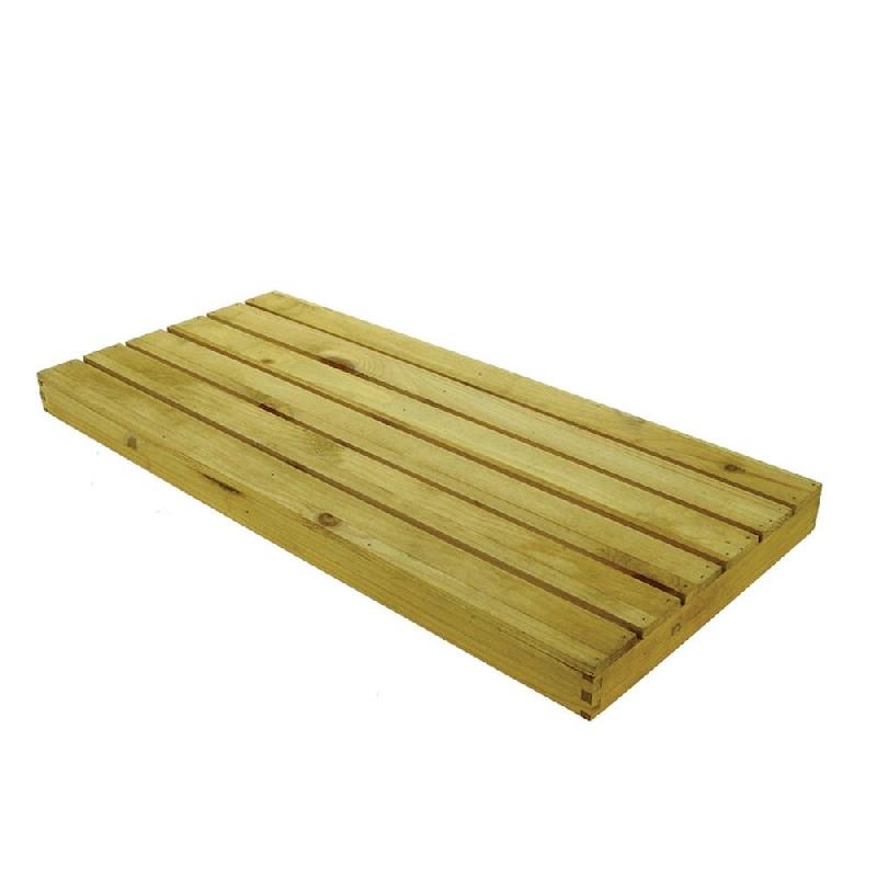 Caillebotis pin teinté rectangle 62,5x28x4cm - par 6_0
