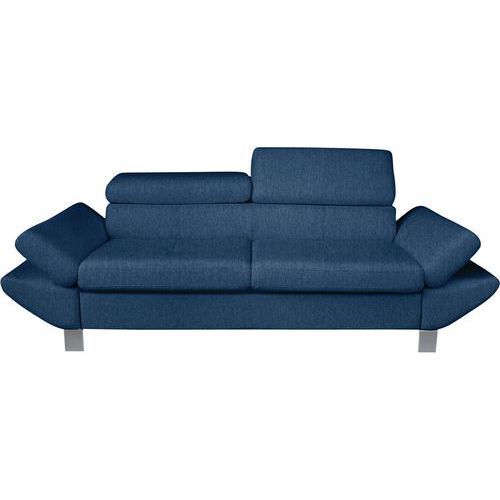 CANAPÉ VÉRONA 3 PLACES TISSU POLYESTER CHINÉ BLEU - MMP