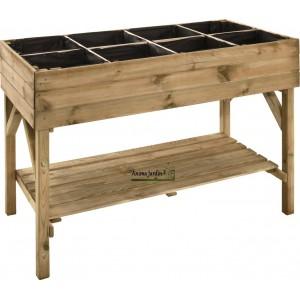 Carré potager haut - Gariguette - Bois pin traité FSC - 120x60x86,5 cm - 135L_0