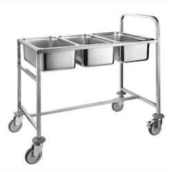 Chariot de Transport en Inox pour Bac GN - Pujadas - 8421661803908_0