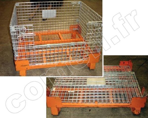 MNR 0600  LOC1AN - CONT GRILLAGÉ GERBABLE REPLIABLE
