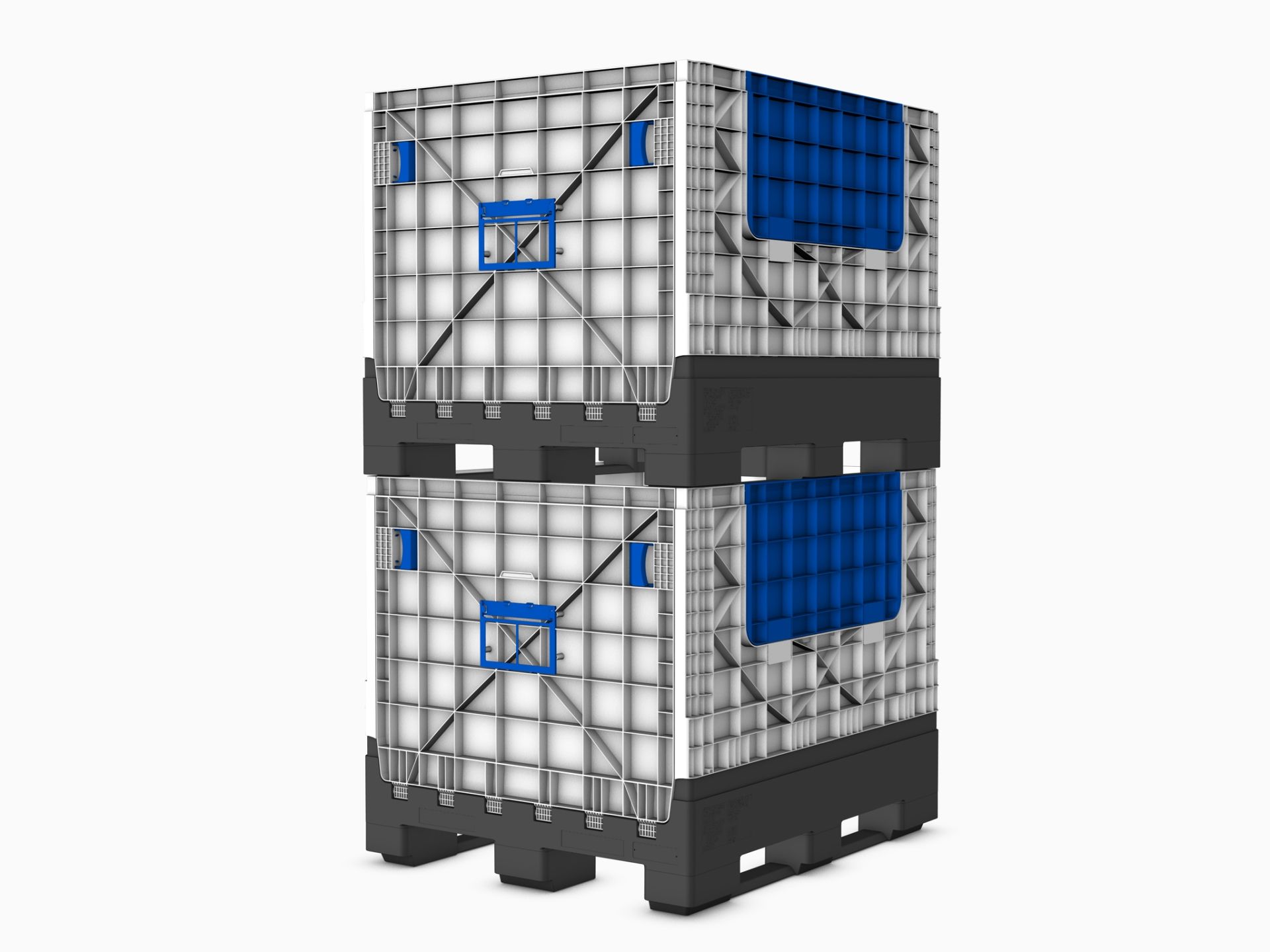 Conteneur pliable medium en plastique - idéal pour stockage et transport - 1200x1000x975 mm - Charge 400kg - FLC medium 1210_0