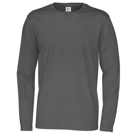 COTTOVER T-SHIRT MANCHES LONGUES HOMME - CERTIFIÉ GOTS ANTHRACITE - TAILLE M