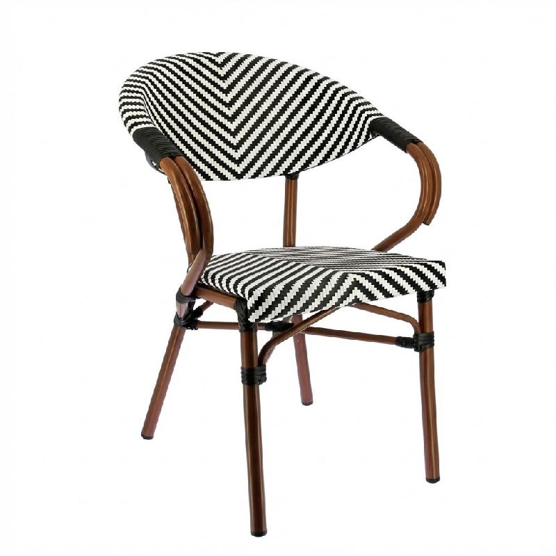 Fauteuil MADELEIN en Textilène style bistrot pour extérieur - TIGAONE - 3701680323102_0