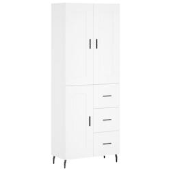 Helloshop26 - Buffet bahut commode armoire meuble de rangement organisateur cuisine salle de séjour salon haut 69,5 x 34 x 180 cm 02_0032523 - 300021_0
