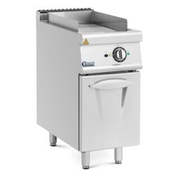 Helloshop26 - Plancha électrique 5,4 kw rainurée avec meuble bas 40 x 70 cm pro 730 series acier inoxydable acier chromé argent 14_0009538 - 300022_0