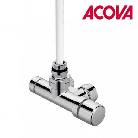 KIT K - PACK ROBINETTERIE THERMOSTATISABLE MONOPOINT (TÊTE À DROITE) COUDÉ CHROMÉ - ACOVA 991558