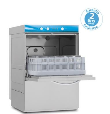 Lave-verres panier 39x39 avec adoucisseur ELETTROBAR - Référence : FAST139ADG - acier inoxydable et technologie brevetée EWT® et EDS®_0