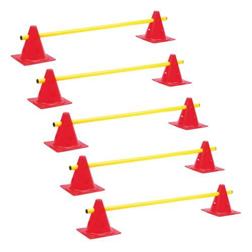 LOT 5 MINI-HAIES CONES 18CM ECO REGLABLE HAUTEUR: 7-14 CM