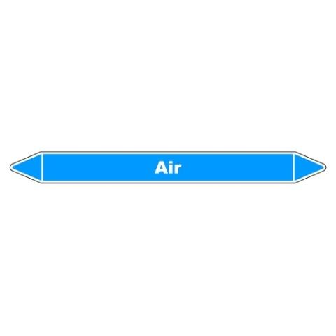 LOT DE 3 - MARQUEUR DE TUYAUTERIE - AIR - NFX 08-105 - VINYLE LAMINÉ 150 X 12 MM