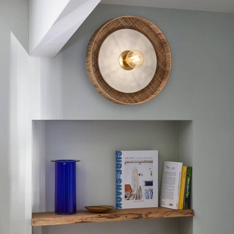 MARKET SET PORTINATX APPLIQUE MURALE BLANC, Ø40CM