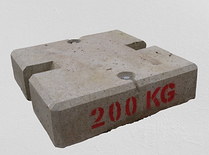 Masse 200 kg pour essai de palans et ponts roulants - 700 x 700 x 180mm - REF2220200_0