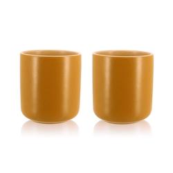 Ogo Living - Set De 2 Mugs Outo Jaune En Gres 27cl - 3256391002643_0