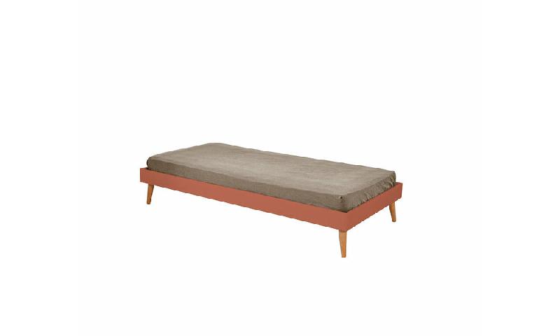 PACK LIT EUPHOR + MATELAS  TERRACOTTA 90X190 CM