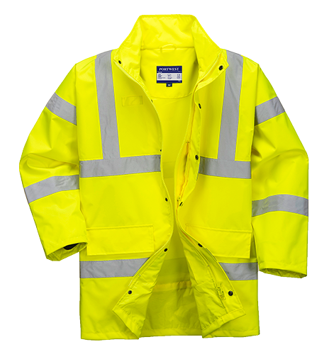 Parka respirante hi-vis jaune RT60 - légère, imperméable et certifiée CE - taille M_0