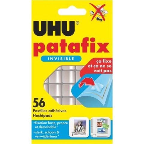 PÂTE ADHÉSIVE UHU PATAFIX INVISIBLE REPOSITIONNABLE - ÉTUI DE 56 PASTILLES - UHU