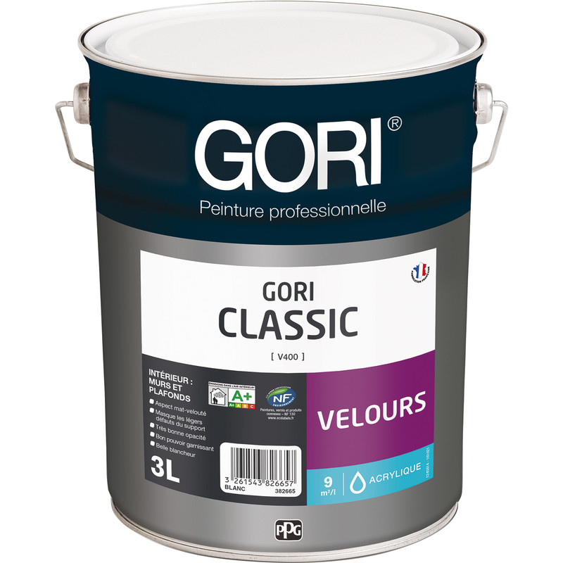 PEINTURE INTÉRIEURE GORICLASSIC BLANC VELOURS 3L